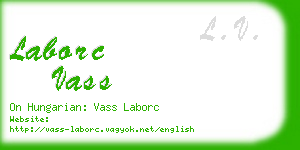 laborc vass business card